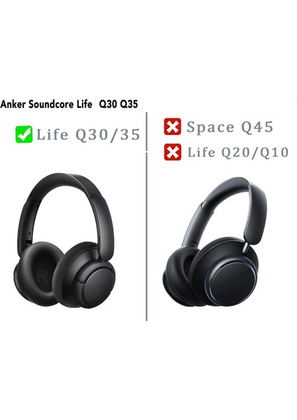 Anker Soundcore Life Q30 Q35 Bt Uyumlu Kulak Süngeri Pedi Yastık(Örme Mesh Kumaş) Kulak Köpüğü Kulak Yastıkları Earpad indirimleri