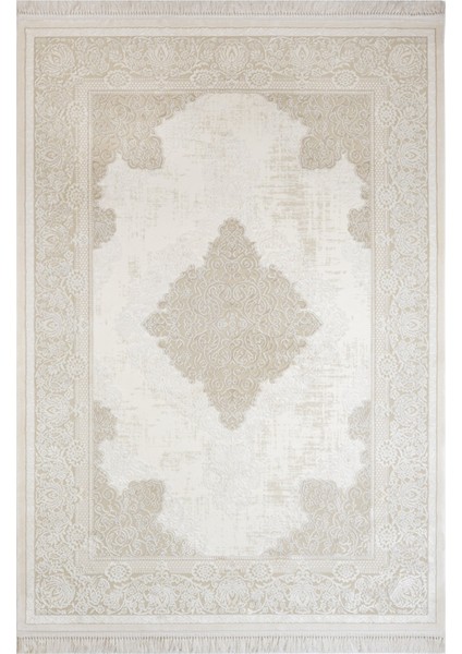 Klasik Bej Akrilik Dikdörtgen Modern Desenli Akrilik Hav Vermeyen Leke Tutmayan Kolay Temizlenen Yumuşak Makine Salon Yolluk Mutfak Halı