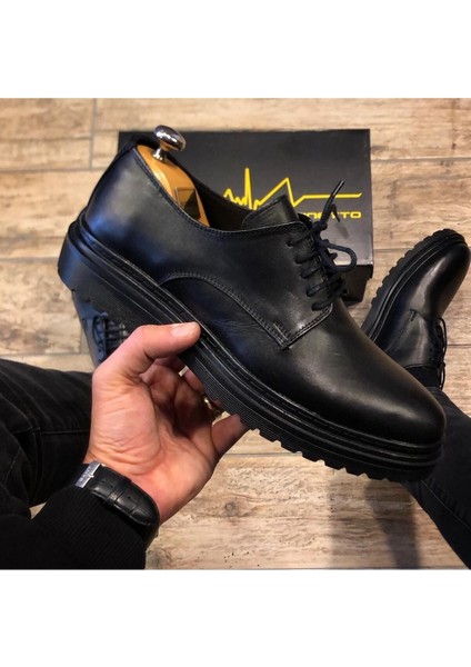 Hakiki Deri Siyah Günlük Erkek Ayakkabı indirimleri