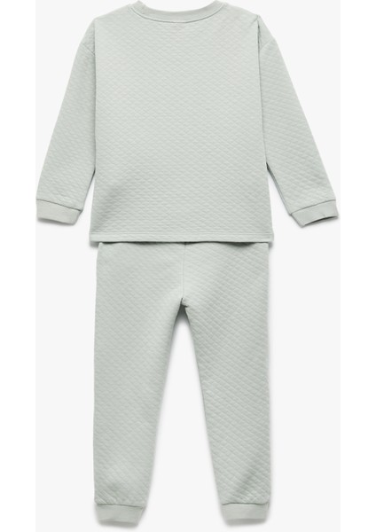 Kapitoneli Uzun Kollu Bisiklet Yaka Koala Nakışlı 2'li Takım fiyatları