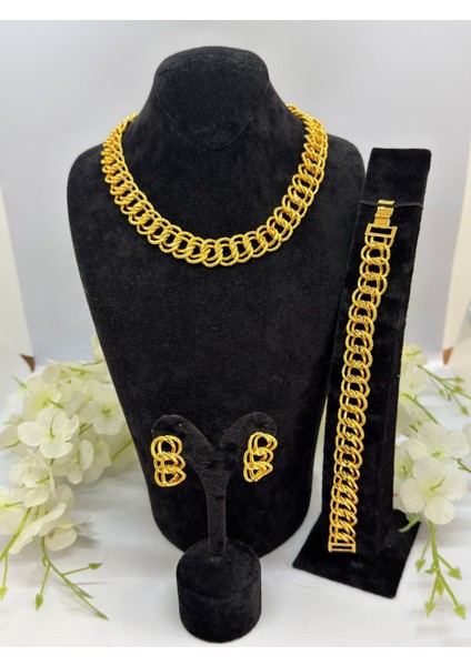 22 Ayar Altın Kaplama Özel Tasarım Samanyolu Vıp Set LVDD645 fiyatları