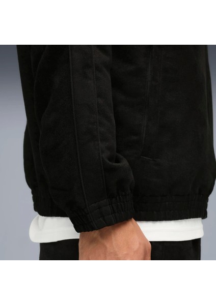 Erkek Siyah Puma T7 Suede Track Jacket Siyah Erkek Fermuarlı Ceket modelleri