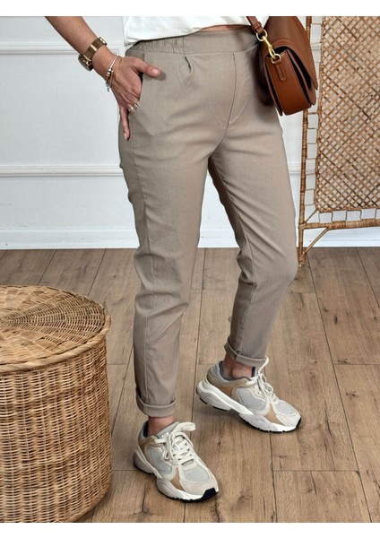Bej Kadın Pantolon X-142