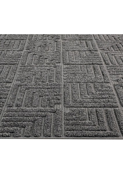 Celistila Geometrik Antrasit Mikrofiber Dikdörtgen Modern Desenli Akrilik Hav Vermeyen Leke Tutmayan Kolay Temizlenen Yumuşak Makine Salon Yolluk Mutfak Halı fırsatları