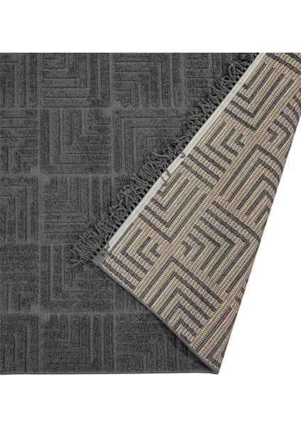 Celistila Geometrik Antrasit Mikrofiber Dikdörtgen Modern Desenli Akrilik Hav Vermeyen Leke Tutmayan Kolay Temizlenen Yumuşak Makine Salon Yolluk Mutfak Halı indirimleri