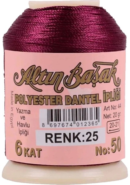 3 Adet Altınbaşak Oya ve Dantel Ipi 20 gr - - No: 025 modelleri