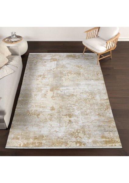 Krem Modern Etnik Desenli Pamuk Makinada Yıkanabilir Hav Toz Vermez Leke Tutmayan Kaymaz Taban Dijital Makine Baskı Salon Yolluk Mutfak Halı modelleri