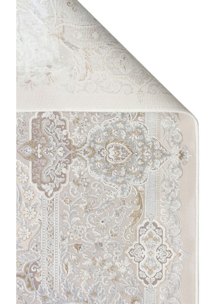 Leela Göbekli Gri Akrilik Dikdörtgen Modern Desenli Akrilik Hav Vermeyen Leke Tutmayan Kolay Temizlenen Yumuşak Makine Salon Yolluk Mutfak Halı fiyatları