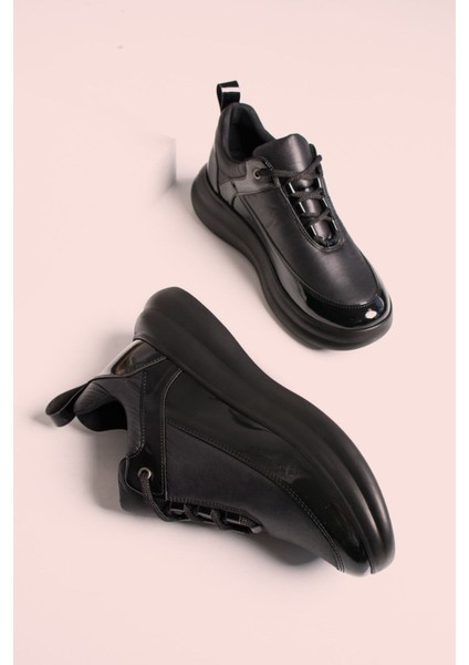 Siyah - Dolgu Topuk Sneaker fırsatları