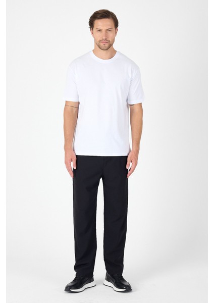 Beyaz Bisiklet Yaka Kısa Kol Slim Fit Pamuklu Tişört 1011250191 fiyatları