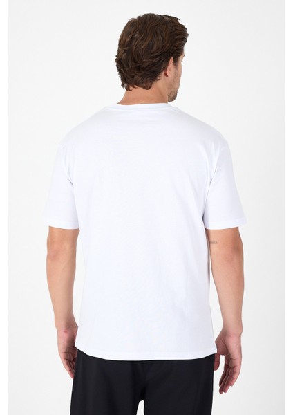 Beyaz Bisiklet Yaka Kısa Kol Slim Fit Pamuklu Tişört 1011250191 fırsatları