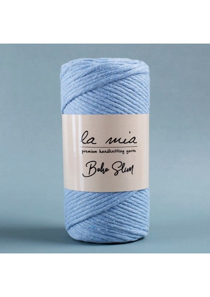 La Mia Boho Slim Açık Mavi El Örgü Ipi -L069 - 34204