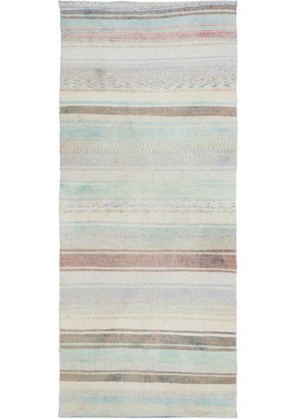 Atina Turkuaz Eskitme Yün Modern Desenli Yün Hav Toz Vermez Leke Tutmayan Salon Yolluk Mutfak El Dokuma Halı