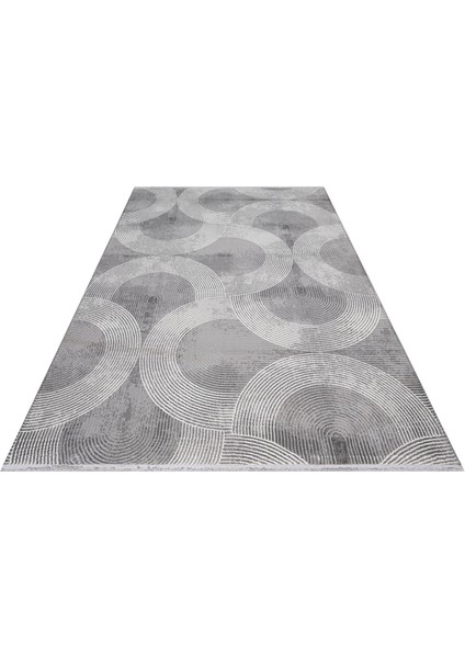 Sahare Gri Çizgili Etnik Modern Desenli Poliproplen Hav Vermeyen Leke Tutmayan Kolay Temizlenen Yumuşak Makine Salon Yolluk Mutfak Halı fiyatları