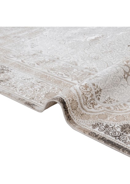 Baris Klasik Bej Mikrofiber Dikdörtgen Modern Desenli Akrilik Hav Vermeyen Leke Tutmayan Kolay Temizlenen Yumuşak Makine Salon Yolluk Mutfak Halı modelleri