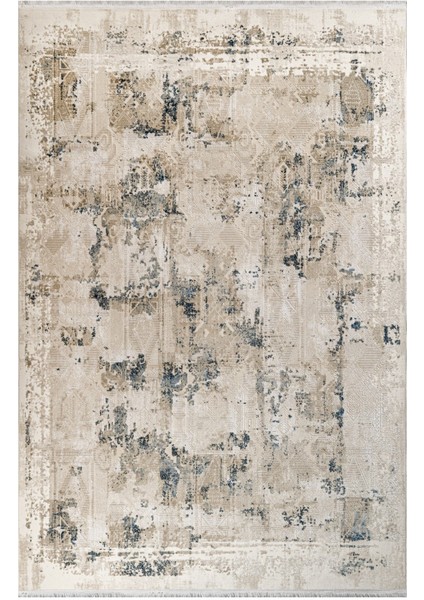 Udupi Modern Bej Akrilik Dikdörtgen Modern Desenli Akrilik Hav Vermeyen Leke Tutmayan Kolay Temizlenen Yumuşak Makine Salon Yolluk Mutfak Halı