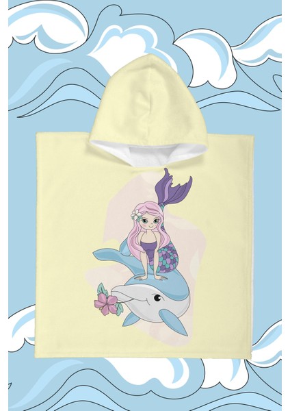 Little Sea Fairy Çocuk Panço Plaj Havlusu