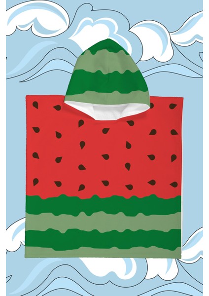 Watermelon Çocuk Panço Plaj Havlusu