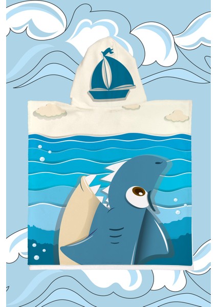 Little Blue Çocuk Panço Plaj Havlusu fiyatları