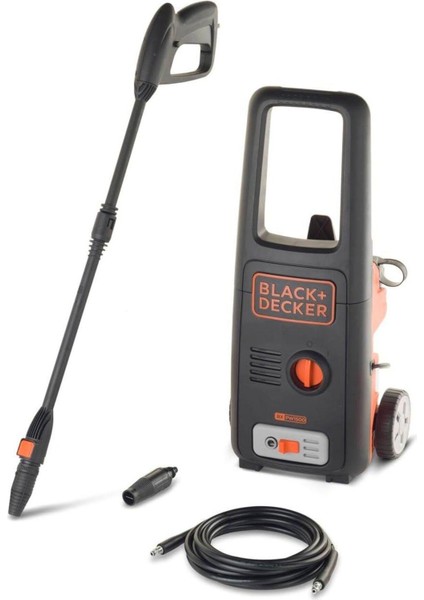 Black+Decker BXPW1500E 120 Bar Yüksek Basınçlı Yıkama Makinesi – 1500W, Köpük Başlık + Patio Cleaner