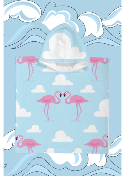 Pink Wings Çocuk Panço Plaj Havlusu