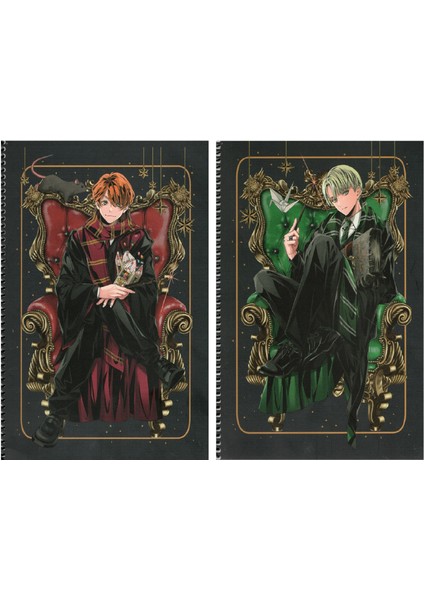 Harry Poter Fantezi Defteri A4 Çizgili + Kareli 80 Yaprak 8 (2 Defter)