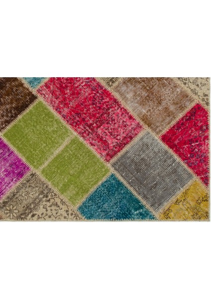 Atina Kırmızı Eskitme Yün Modern Desenli Yün Hav Toz Vermez Leke Tutmayan Salon Yolluk Mutfak El Dokuma Halı indirimleri