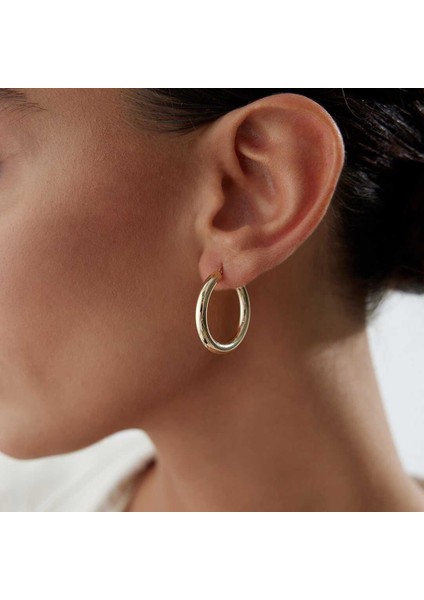 Large 4mm Bombe Halka Küpe