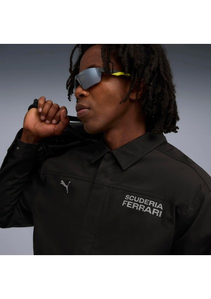 Erkek Siyah Puma Ferrari Lifestyle Jacket Siyah Erkek Fermuarlı Ceket fiyatları