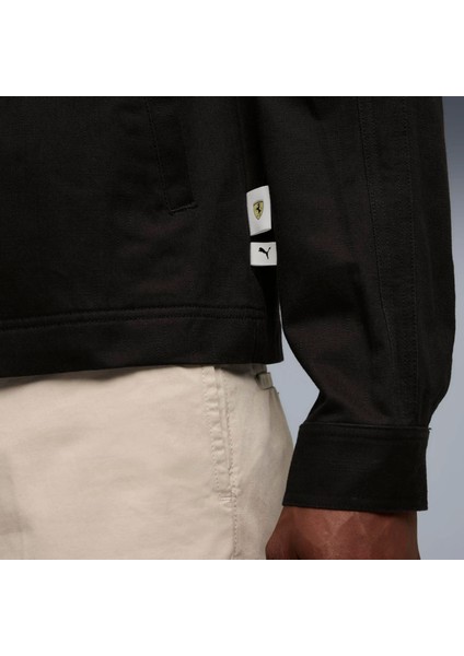 Erkek Siyah Puma Ferrari Lifestyle Jacket Siyah Erkek Fermuarlı Ceket modelleri