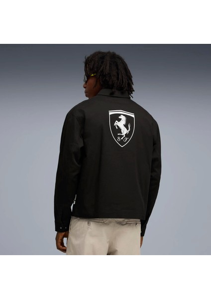 Erkek Siyah Puma Ferrari Lifestyle Jacket Siyah Erkek Fermuarlı Ceket fırsatları