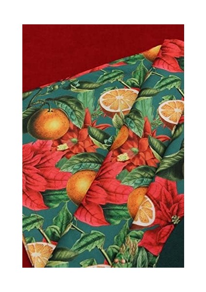Bahçesi Desenli Dijital Baskılı Runner Amerikan Servis 40X150 cm modelleri