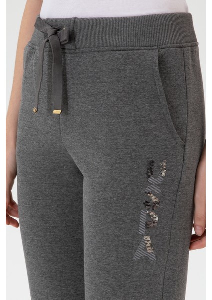 Kadın Antrasit Melanj Eşofman Altı 50307705-VR081 indirimleri