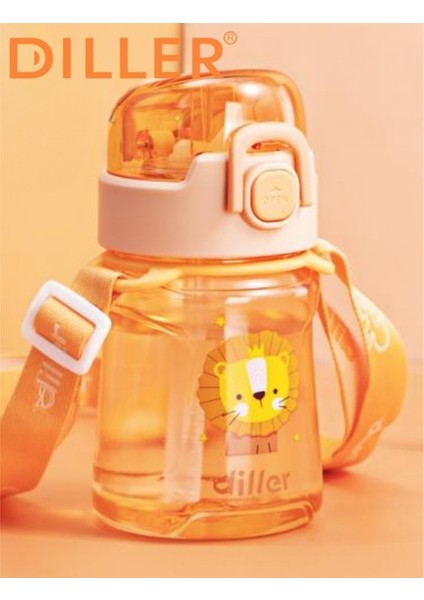 Tritan Pipetli Çocuk Matara Turuncu 550 ml modelleri