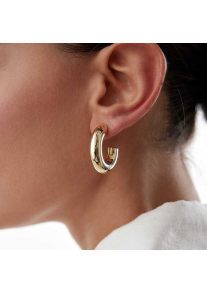 Oval Bombe Kanca Küpe