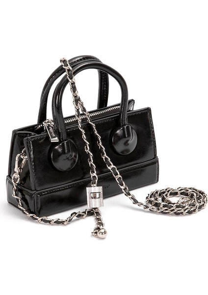 930397 Ayarlanabilir Kilit Detaylı Kadın El Çantası Siyah