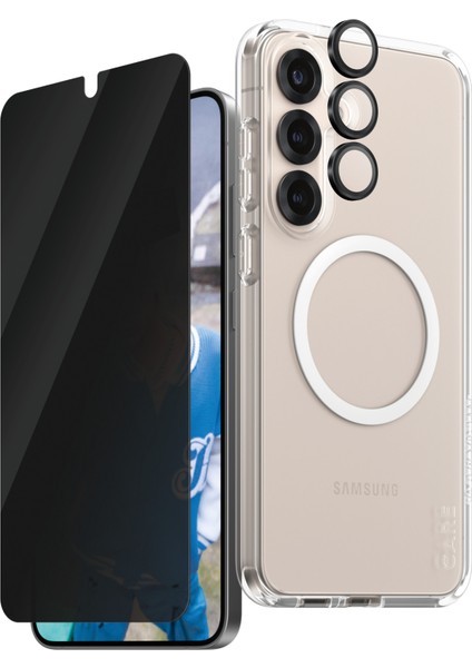 Care By Panzerglass Flagship Samsung Galaxy S25+ 3'lü Çerçeve Aparatlı Gizli/hayalet Ekranlı Set fiyatları