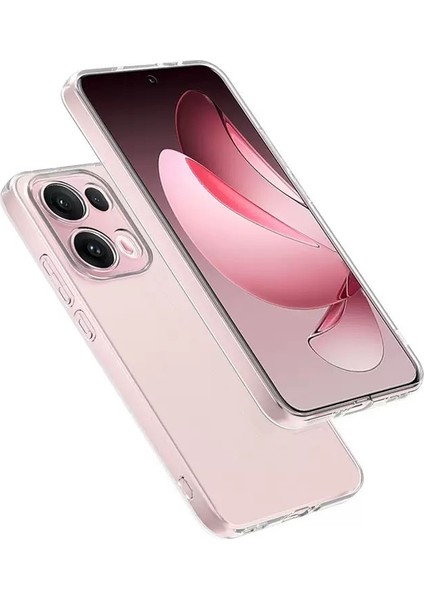 Oppo Reno 13 Pro ile Uyumlu Kapak Kamera Korumalı Süper Silikon Şeffaf Kılıf fiyatları