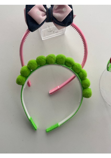 Renkli Fiyonk Detaylı Kız Çocuk Taç Seti – 3'lü Sevimli ve Şık Saç Aksesuarları modelleri