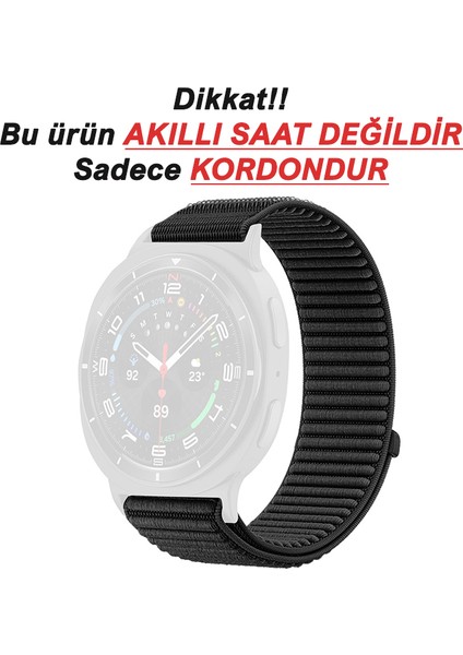 Galaxy Watch 8 40MM / Watch 8 44MM / Watch 8 Classic 46MM Uyumlu Bakla Desen Hasır Kumaş Kordon Kayış fiyatları