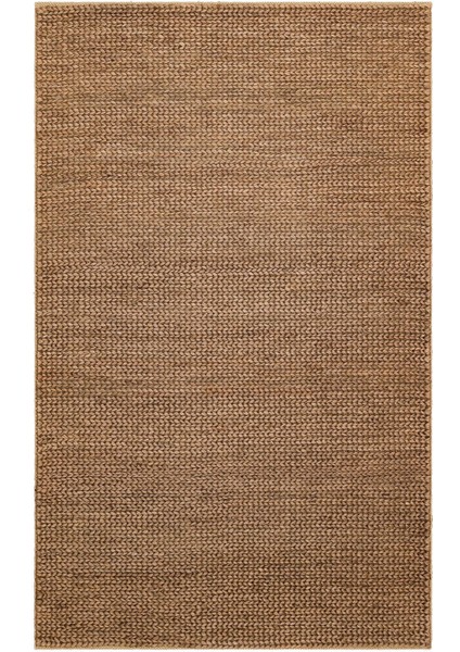 Murzzuschlag Modern Kahverengi Jüt Dikdörtgen Modern Desenli Akrilik Hav Vermeyen Leke Tutmayan Kolay Temizlenen Yumuşak Makine Salon Yolluk Jüt Halı