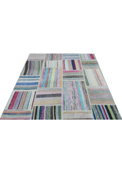 Iskece Bej Patchwork Yün Modern Desenli Yün Hav Toz Vermez Leke Tutmayan Salon Yolluk Mutfak El Dokuma Halı modelleri