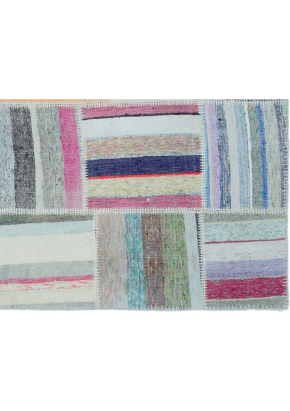 Iskece Bej Patchwork Yün Modern Desenli Yün Hav Toz Vermez Leke Tutmayan Salon Yolluk Mutfak El Dokuma Halı fırsatları