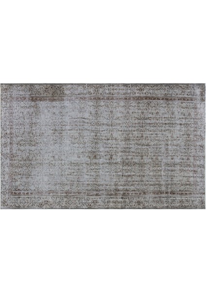 Bej Çerçeveli Yün Modern Desenli Yün Hav Toz Vermez Leke Tutmayan Salon Yolluk Mutfak El Dokuma Halı