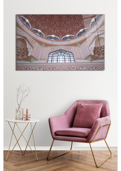 Malezya Putra Camii Islami Cam Tablo, Darbelere Dayanıklı Kırılmaz Cam, Hediyelik fiyatları