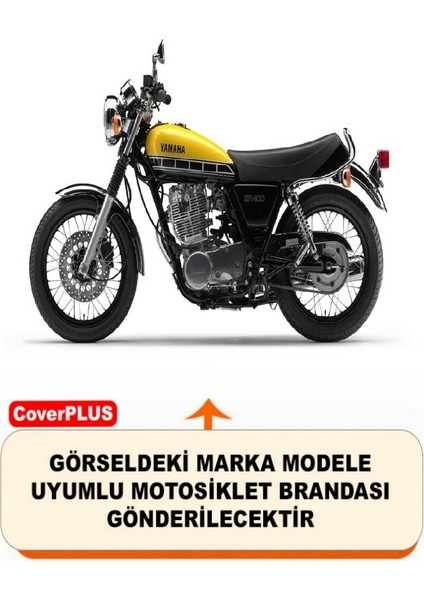 Yamaha Sr 500 Pro Arka Çanta Uyumlu Branda Siyah Kırmızı-Dikişli Reflektörlü Motosiket Brandası Motor Örtüsü Çadır Su Geçirmez Motosiklet Kılıfı Motor Brandası fiyatları