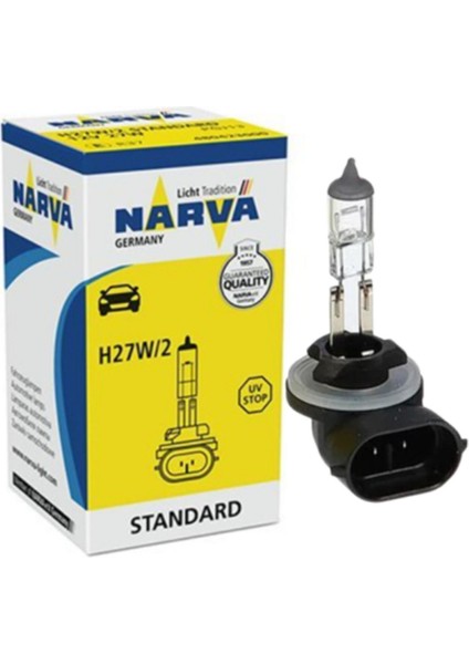 12V H27 27W PGJ13 Eğri Soketli Halojen Sis Far Ampülü 1 Adet