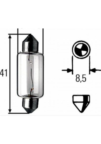 12V 93 Dipsiz 21W Ampul 2 Adet fiyatları