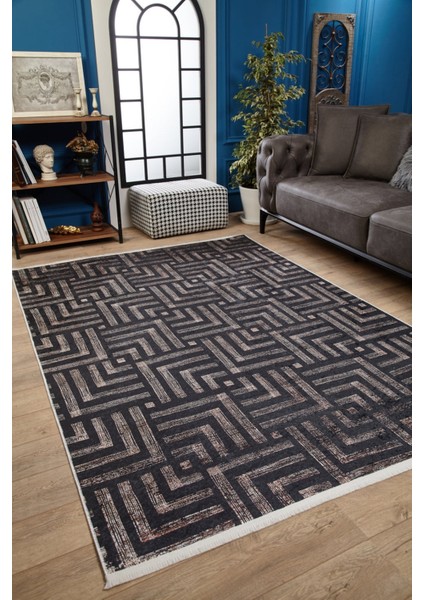 Islamsehr Vizon Modern Etnik Desenli Makinada Yıkanabilir Hav Toz Vermez Leke Tutmayan Kaymaz Taban Dijital Makine Baskı Salon Yolluk Mutfak Halı fiyatları