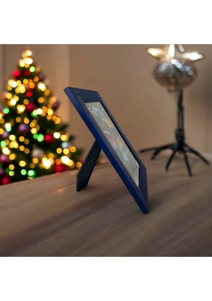 Dalgalı Fotoğraf Çerçevesi | Modern Masaüstü & Duvar Çerçevesi – Beyaz, Siyah, Lacivert, Mor, Pembe fırsatları